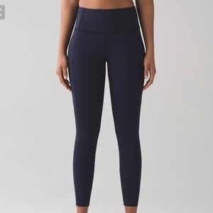 Lululemon fast and free tight 7/8 length in Navy